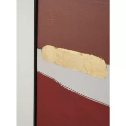 KARE Design Bilder-Gerahmtes Bild Abstract Shapes Pink 73X143Cm