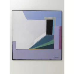 KARE Design Bilder-Gerahmtes Bild Abstract Shapes Lila 113X113Cm