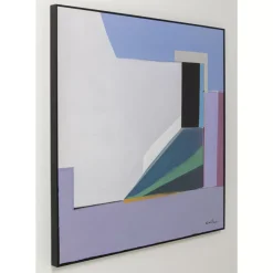 KARE Design Bilder-Gerahmtes Bild Abstract Shapes Lila 113X113Cm
