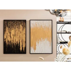 KARE Design Bilder-Gerahmtes Bild Abstract Weis 80X120Cm