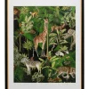 KARE Design Bilder-Gerahmtes Bild Animals In Jungle 80X100Cm