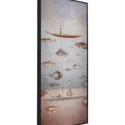 KARE Design Bilder-Gerahmtes Bild Cloud Fisherman Boat 60X120Cm