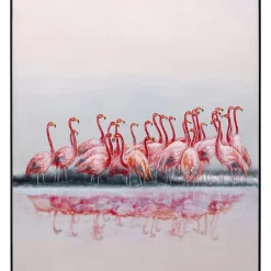 KARE Design Bilder-Gerahmtes Bild Dating Flamingos 100X120Cm