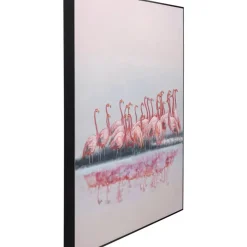 KARE Design Bilder-Gerahmtes Bild Dating Flamingos 100X120Cm