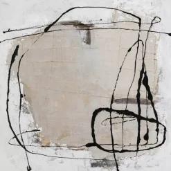 KARE Design Bilder-Gerahmtes Bild Dust Grau 100X100Cm