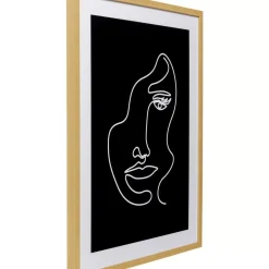 KARE Design Bilder-Gerahmtes Bild Faccia Arte Woman 60X80Cm