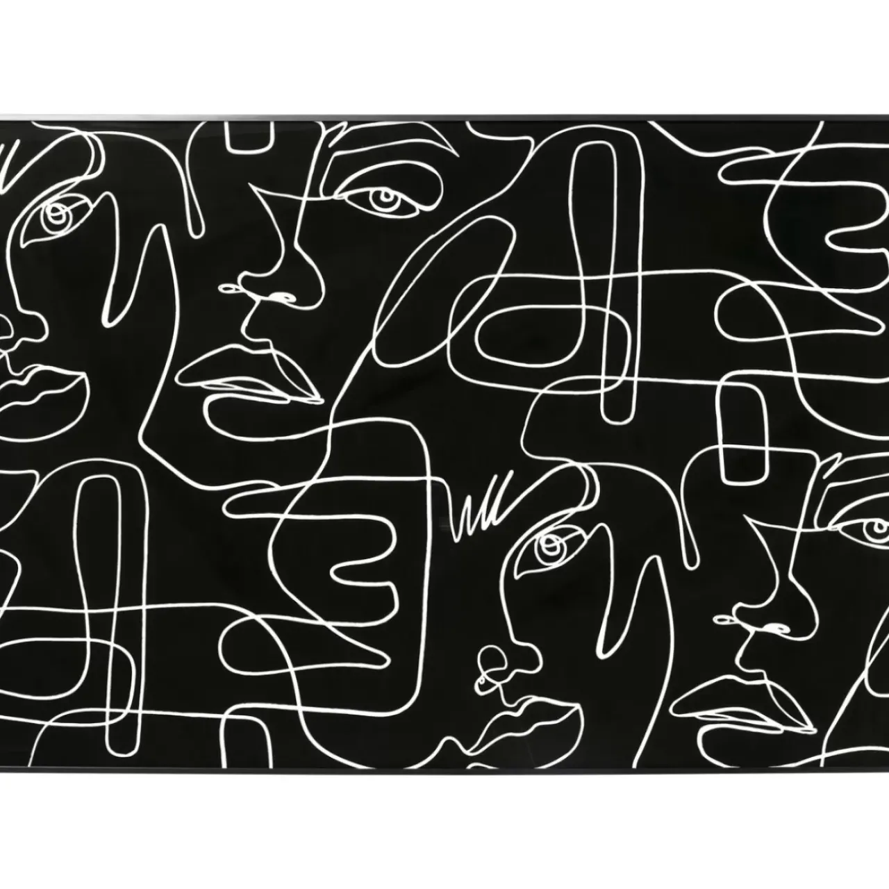 KARE Design Bilder-Gerahmtes Bild Faccia Arte Drawing 150X100Cm