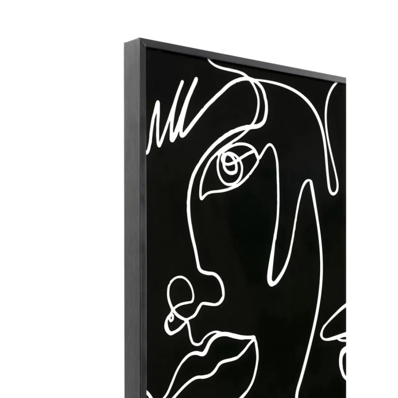 KARE Design Bilder-Gerahmtes Bild Faccia Arte Drawing 150X100Cm