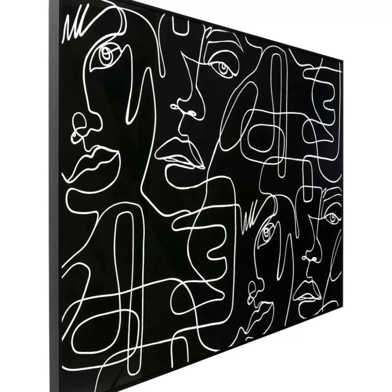 KARE Design Bilder-Gerahmtes Bild Faccia Arte Drawing 150X100Cm