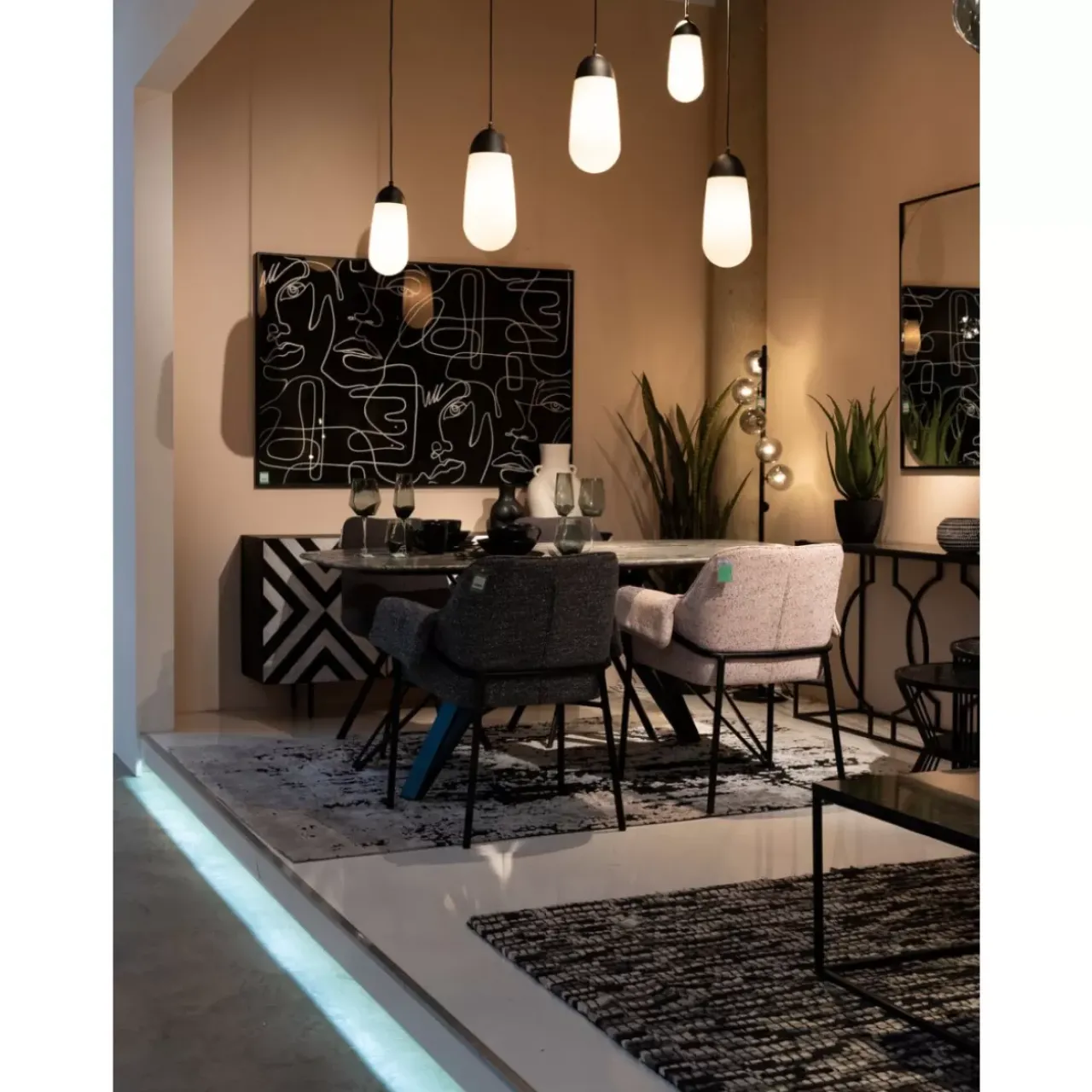 KARE Design Bilder-Gerahmtes Bild Faccia Arte Drawing 150X100Cm