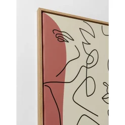 KARE Design Bilder-Gerahmtes Bild Faccia Arte Tri Colore 90X120Cm