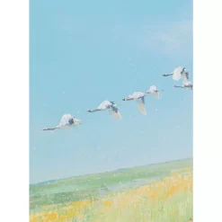 KARE Design Bilder-Gerahmtes Bild Flying Birds 120X120Cm