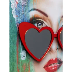 KARE Design Bilder-Gerahmtes Bild Heart Glasses 80X100Cm