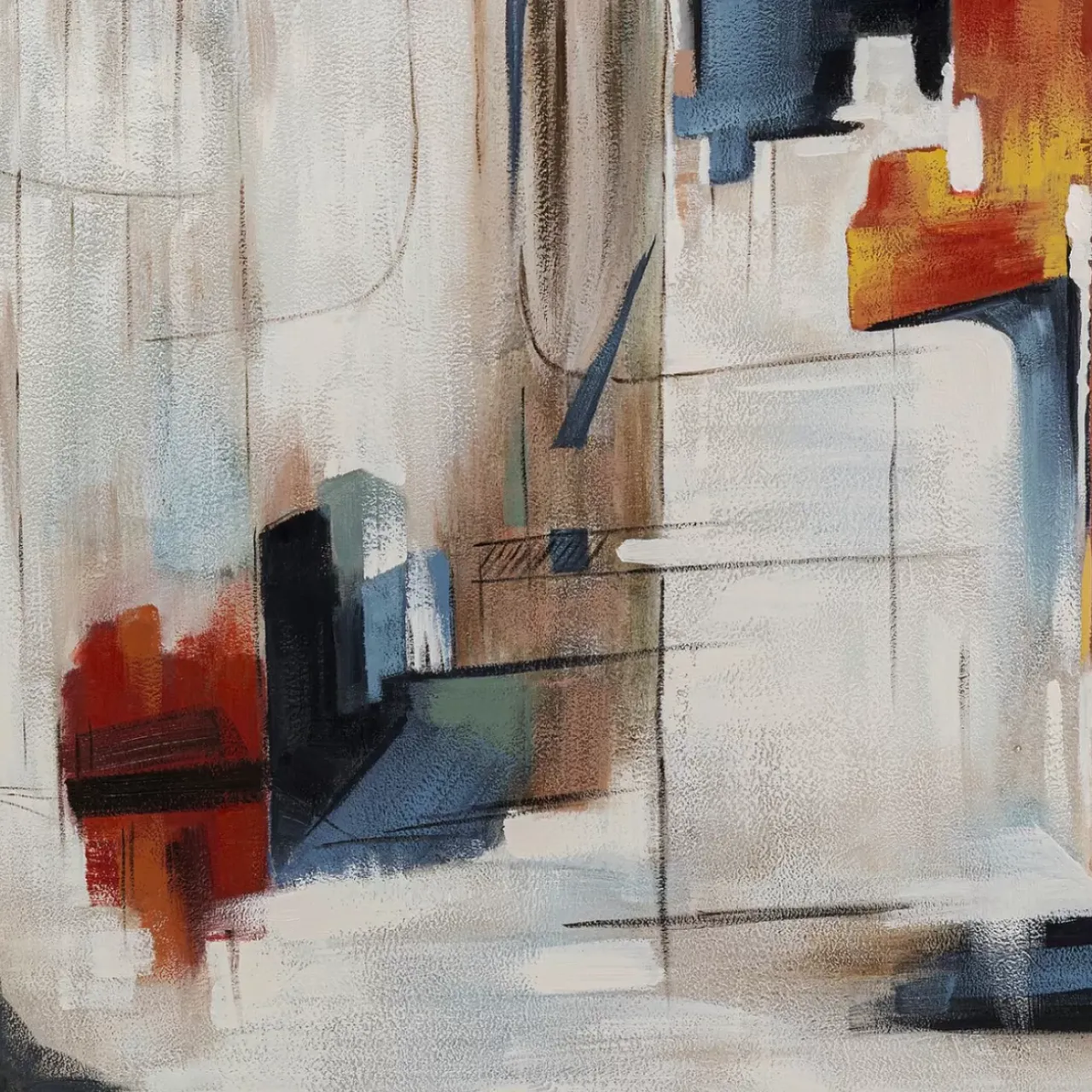 KARE Design Bilder-Gerahmtes Bild Visione Obliquo 100X100Cm