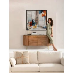 KARE Design Bilder-Gerahmtes Bild Visione Obliquo 100X100Cm