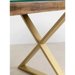 KARE Design Tische-Gestell Tavola Cross Messing (2/Set)