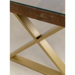 KARE Design Tische-Gestell Tavola Cross Messing (2/Set)