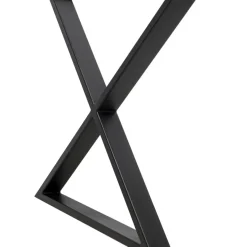 KARE Design Tische-Gestell Tavola Cross Schwarz (2/Set)