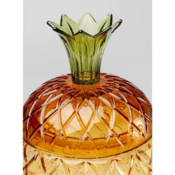 KARE Design Geschirr & Tischaccessoires-Getrankespender Pineapple Amber (2/Tlg.)