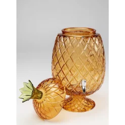 KARE Design Geschirr & Tischaccessoires-Getrankespender Pineapple Amber (2/Tlg.)