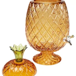 KARE Design Geschirr & Tischaccessoires-Getrankespender Pineapple Amber (2/Tlg.)