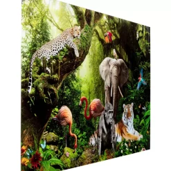 KARE Design Bilder-Glasbild Animal Paradise 150X100Cm