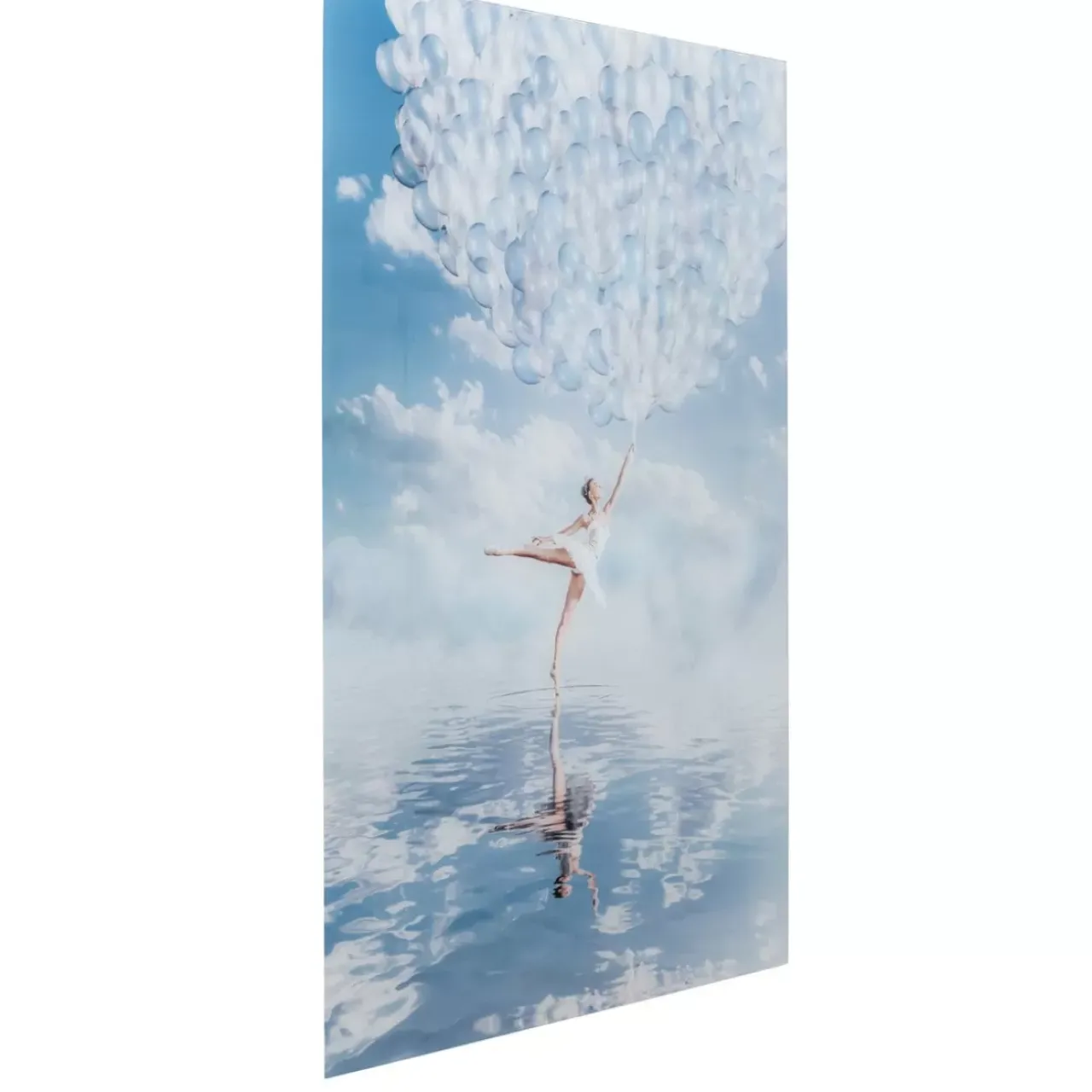 KARE Design Bilder-Glasbild Balloon Girl 100X150Cm
