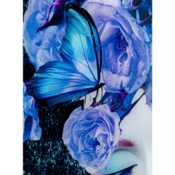 KARE Design Bilder-Glasbild Blue Queen 80X120Cm