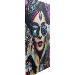 KARE Design Bilder-Glasbild Colorful Artist 80X120Cm