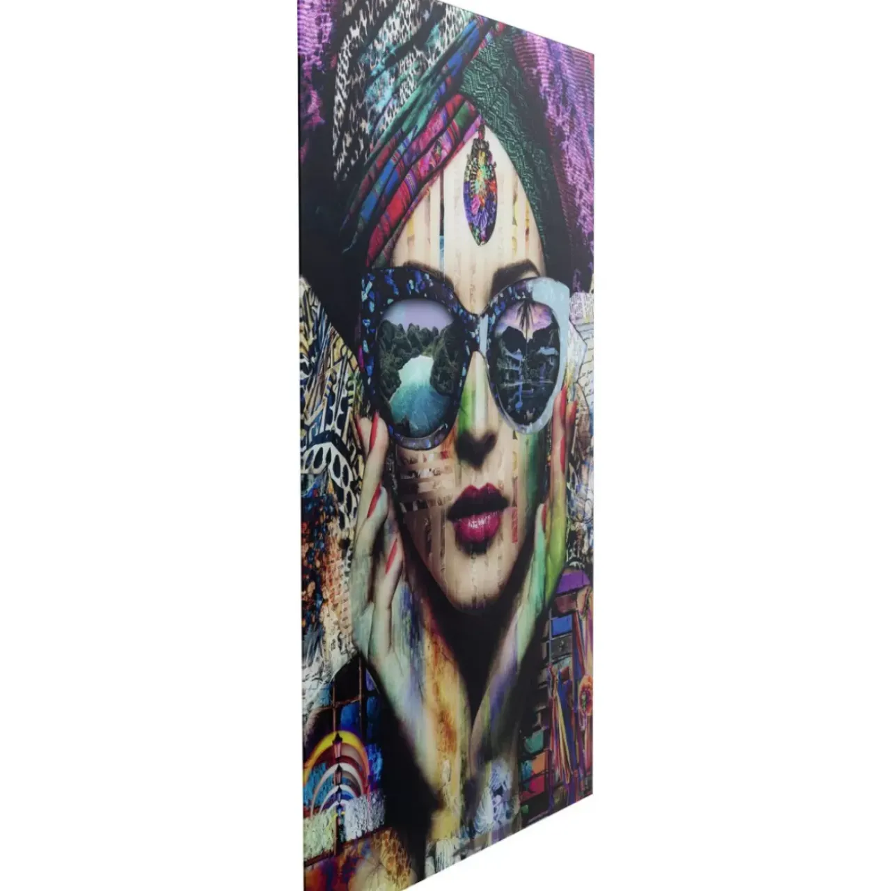 KARE Design Bilder-Glasbild Colorful Artist 80X120Cm