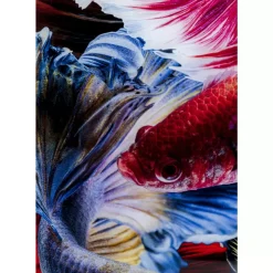 KARE Design Bilder-Glasbild Colorful Swarm Fish 120X120Cm