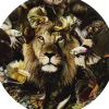 KARE Design Bilder-Glasbild Curious Lion O100Cm