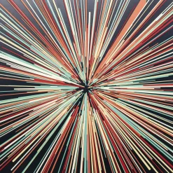 KARE Design Bilder-Glasbild 3D Light Speed 100X100Cm