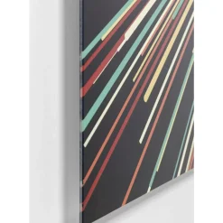KARE Design Bilder-Glasbild 3D Light Speed 100X100Cm