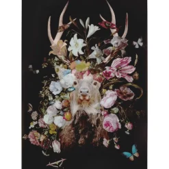KARE Design Bilder-Glasbild Deer Garden 80X120Cm