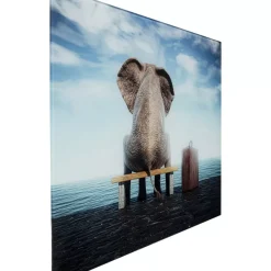 KARE Design Bilder-Glasbild Elephant Journey 60X40Cm
