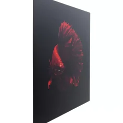 KARE Design Bilder-Glasbild Fire Fish 100X100Cm