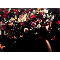 KARE Design Bilder-Glasbild Flowery Shoulder View 150X100Cm