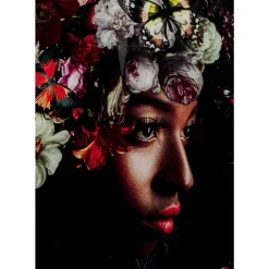 KARE Design Bilder-Glasbild Flowery Shoulder View 150X100Cm
