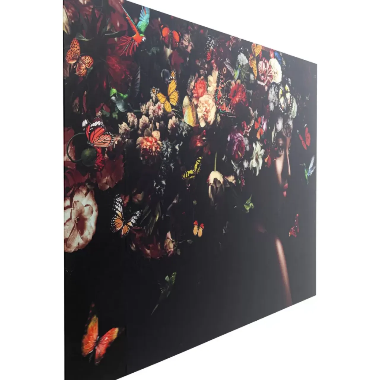 KARE Design Bilder-Glasbild Flowery Shoulder View 150X100Cm