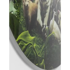 KARE Design Bilder-Glasbild Jungle Animals O120Cm