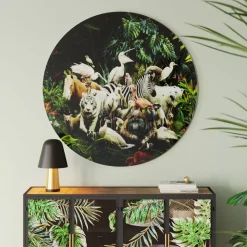 KARE Design Bilder-Glasbild Jungle Animals O120Cm