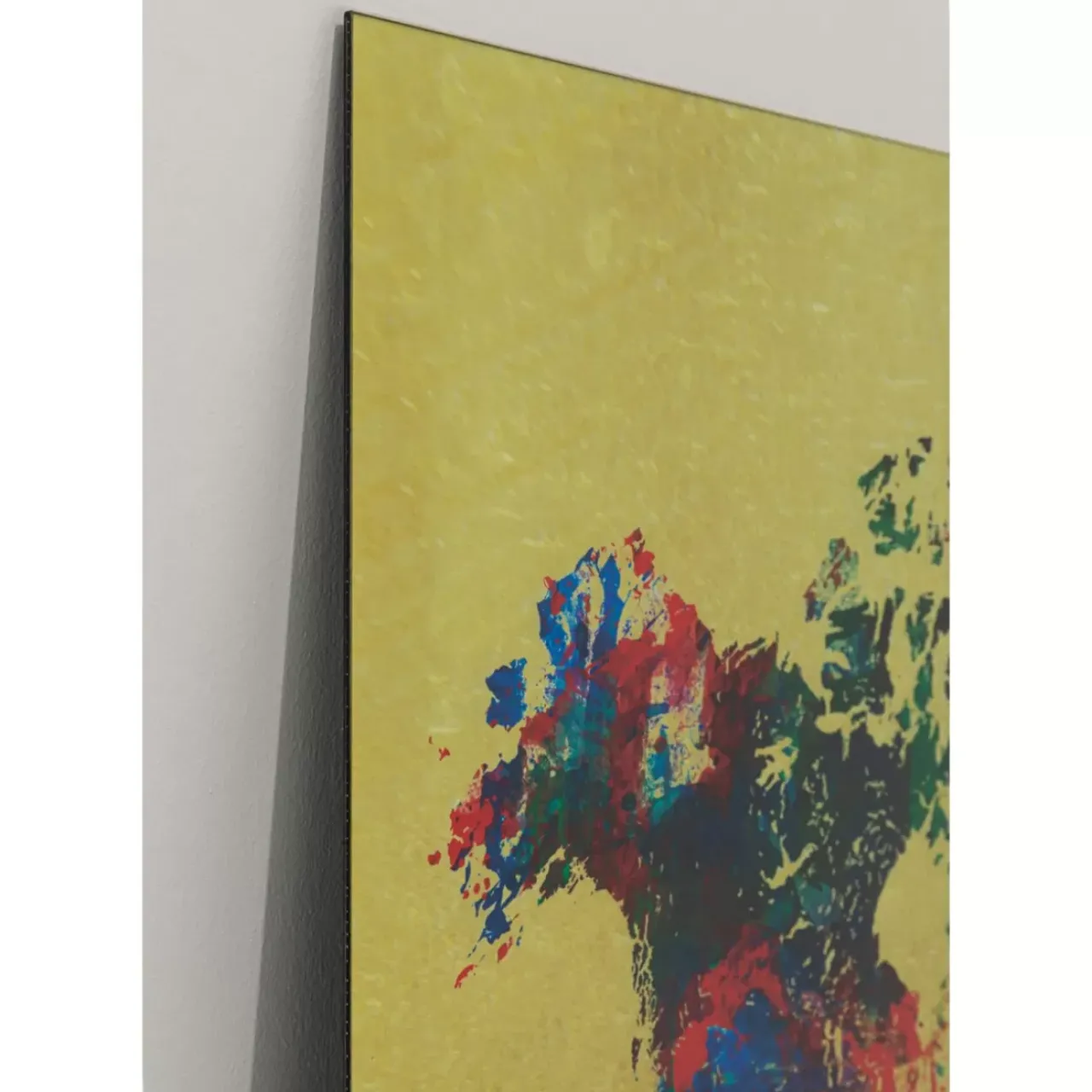 KARE Design Bilder-Glasbild Metallic Colourful Map 150X100Cm