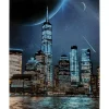 KARE Design Bilder-Glasbild Night Skyline 90X120Cm