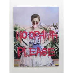 KARE Design Bilder-Glasbild No Drama 90X120Cm