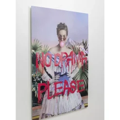 KARE Design Bilder-Glasbild No Drama 90X120Cm