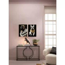 KARE Design Bilder-Glasbild Noble Dog 40X60Cm