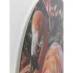 KARE Design Bilder-Glasbild Proud Flamingo O100Cm
