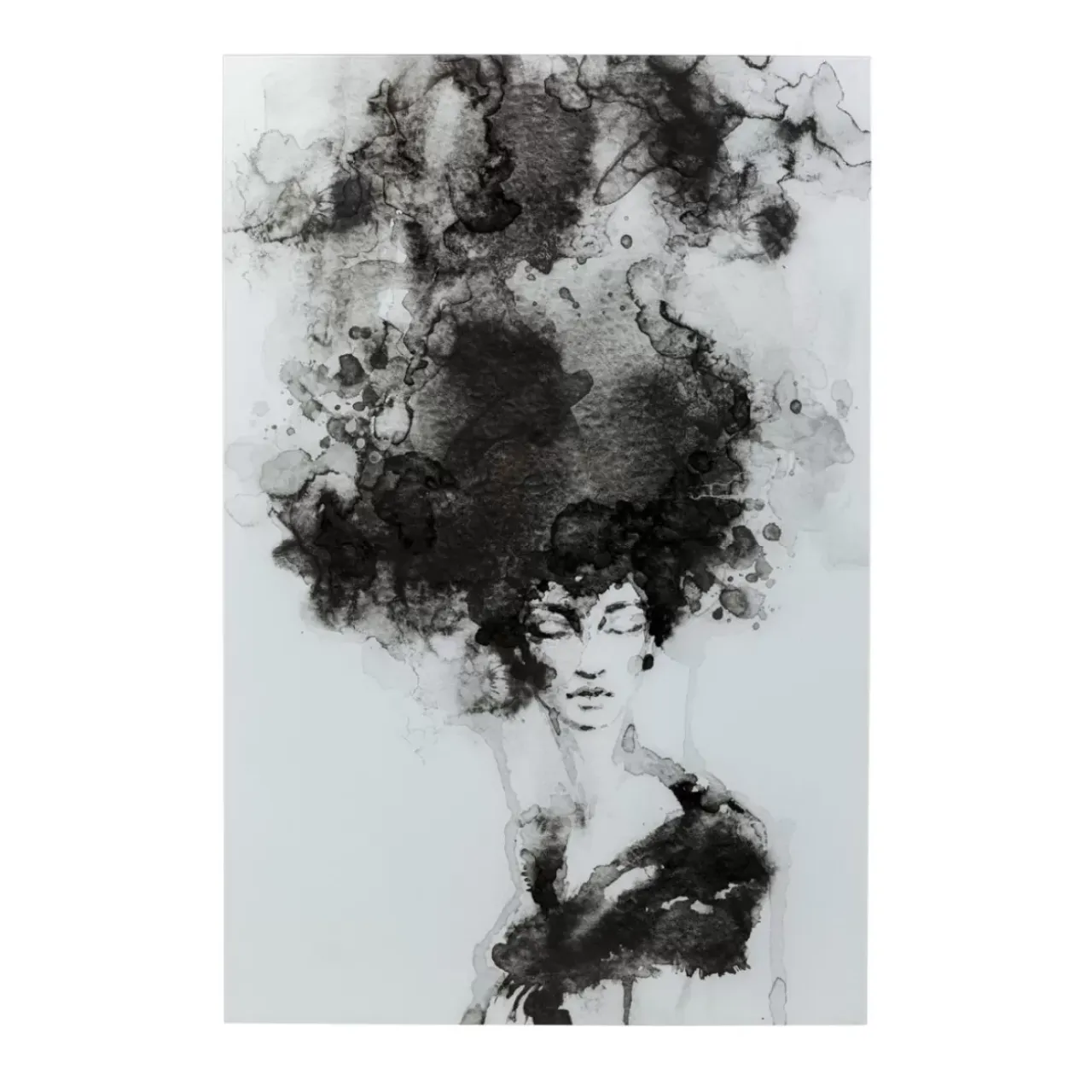 KARE Design Bilder-Glasbild Smokey Hair 100X150Cm