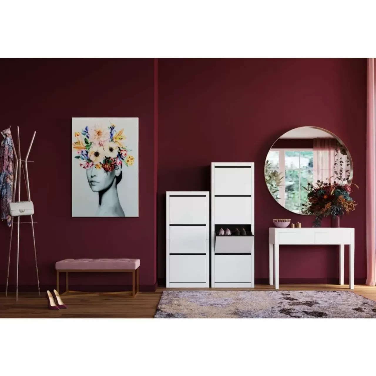 KARE Design Bilder-Glasbild Spring Hair 80X120Cm